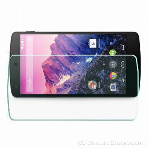 Clear Tempered Glass Screen Protector for LG Nexus 5, 0.33mm Thickness